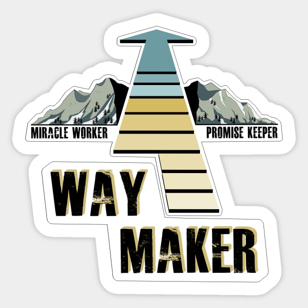 WAY MAKER Sticker by GreatIAM.me